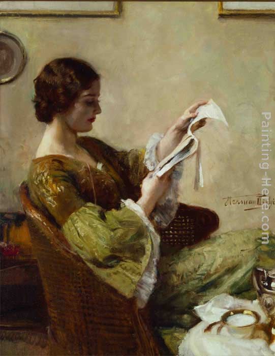 Hermann Jean Joseph Richir Young Woman Reading painting anysize 50 off